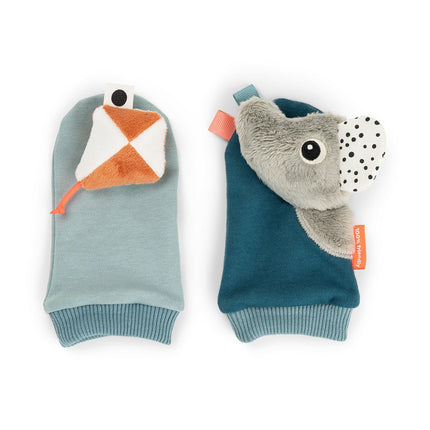 Done by Deer Rammelaar Sokken Playground Blue koop je bij Babywinkel