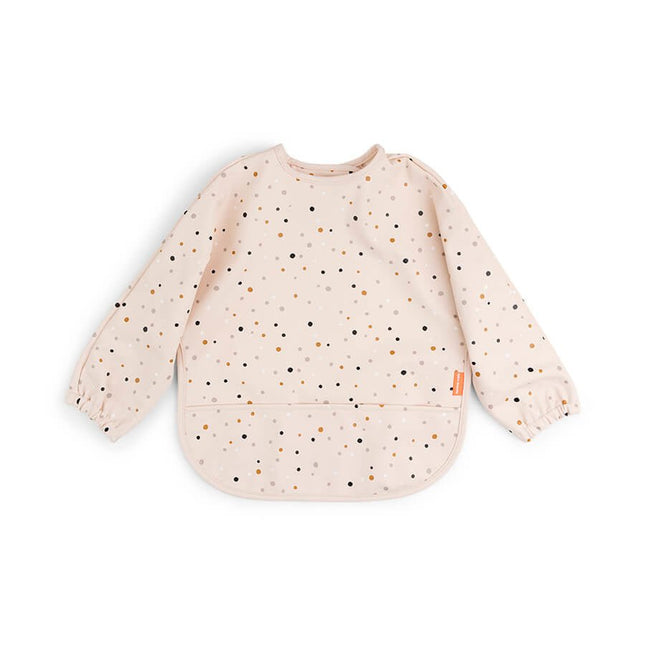Done by Deer Slabbetje Met Mouwen Happy Dots Powder - Done by Deer - Babywinkel - 5712643029670