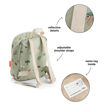 Done By Deer Tiny Rugzak Tiny Trails Green 4L koop je bij Babywinkel