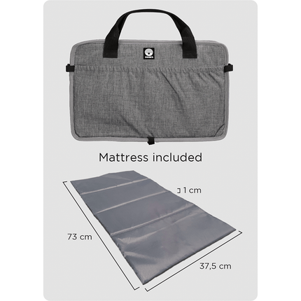 Dooky Campingbedje Baby Grey Melange - Dooky - Babywinkel - 5038278003947