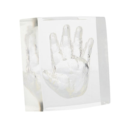 Dooky Fotolijst Crystal Memories 2D Hand Voet Afdruk 10X10Cm - Dooky - Babywinkel - 5038278013526