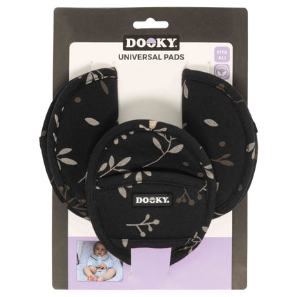 Dooky Gordelbeschermer Universal Pads Leaves Black - Dooky - Babywinkel - 5038278011966