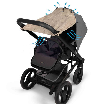 Dooky Zonnekap Universeel Leaves Beige - Dooky - Babywinkel - 5038278011881