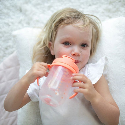 Dr. Brown's Baby's Eerste Rietjesbeker Coral 270ml koop je bij Babywinkel
