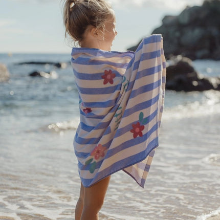 Dreamy Purple Stripe Handdoek koop je bij Babywinkel