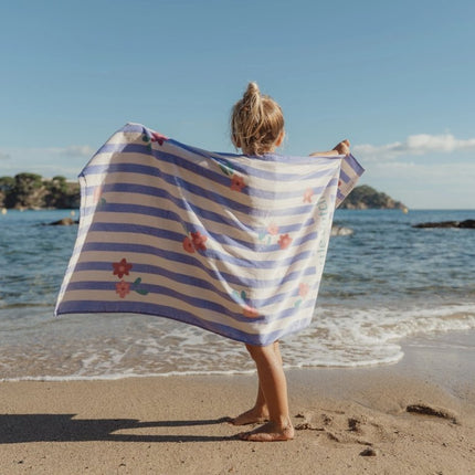 Dreamy Purple Stripe Handdoek koop je bij Babywinkel