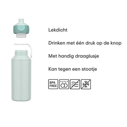 Drinkfles pop - up Campus 400 ml - Cool blue - Babywinkel - 8720294056485