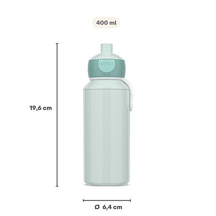Drinkfles pop - up Campus 400 ml - Cool mint - Babywinkel - 8720294056379