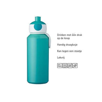Drinkfles Pop - Up Campus 400ml Cars - Babywinkel - 8720294011033