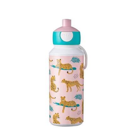 Drinkfles Pop - Up Campus 400ml Leopard - Babywinkel - 8720294000105