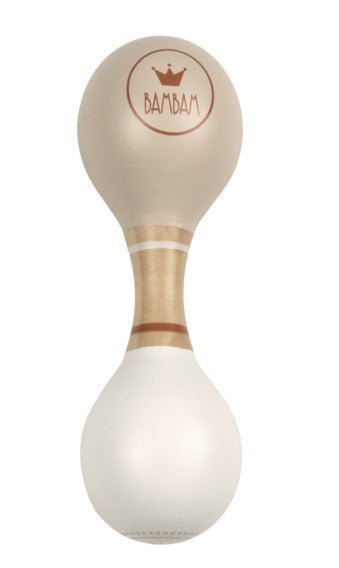Eco Friendly Wooden Maracas Beige in Giftbox - Babywinkel - 8711811099948