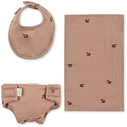 Zestaw ubranek dla lalek Konges Sløjd Cherry Blush