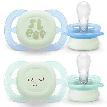 Fopspeen +0M Ultra Start Night Groen/Blauw - Babywinkel - 8720689028066
