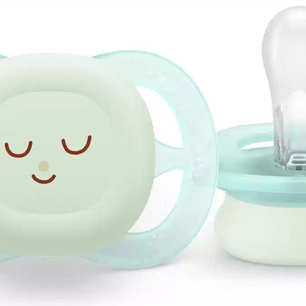 Fopspeen +0M Ultra Start Night Groen/Blauw - Babywinkel - 8720689028066