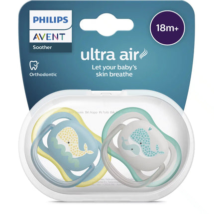 Fopspeen +18M Ultra Air Walvis - Babywinkel - 8720689022620