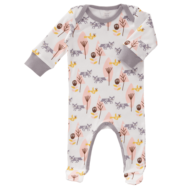 Fresk Baby Pyjama Met Voet Fox Pink koop je bij Babywinkel