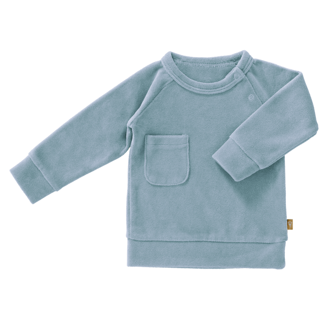 Fresk Baby Trui Velours Blue Fog - Fresk - Babywinkel - 8720574694383