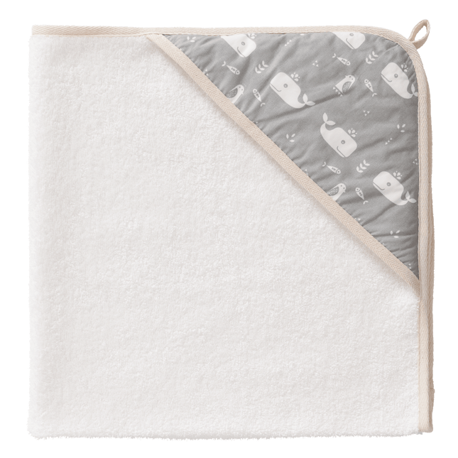 Fresk Badcape Baby Whale Dawn Grey - Fresk - Babywinkel - 8719638232920