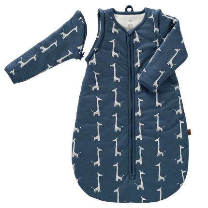 Fresk Slaapzak Baby Interlock Met Lichte Voering Giraf Indigo Blue 60cm - Fresk - Babywinkel - 8720088957004