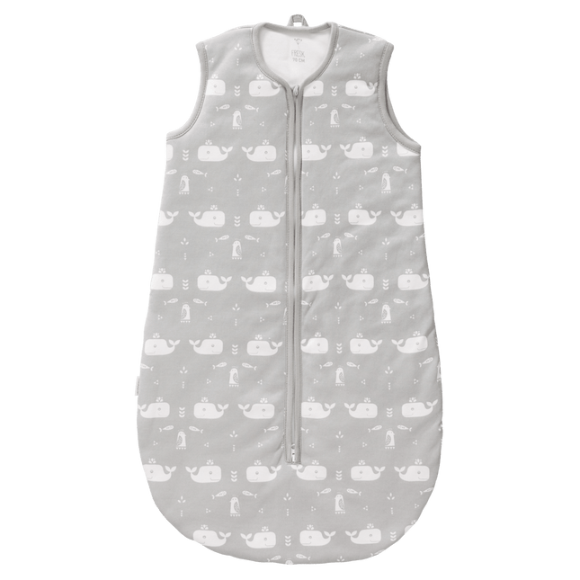 Fresk Slaapzak Baby Slaapzak Met Lichte Voering Whale Dawn Grey koop je bij Babywinkel