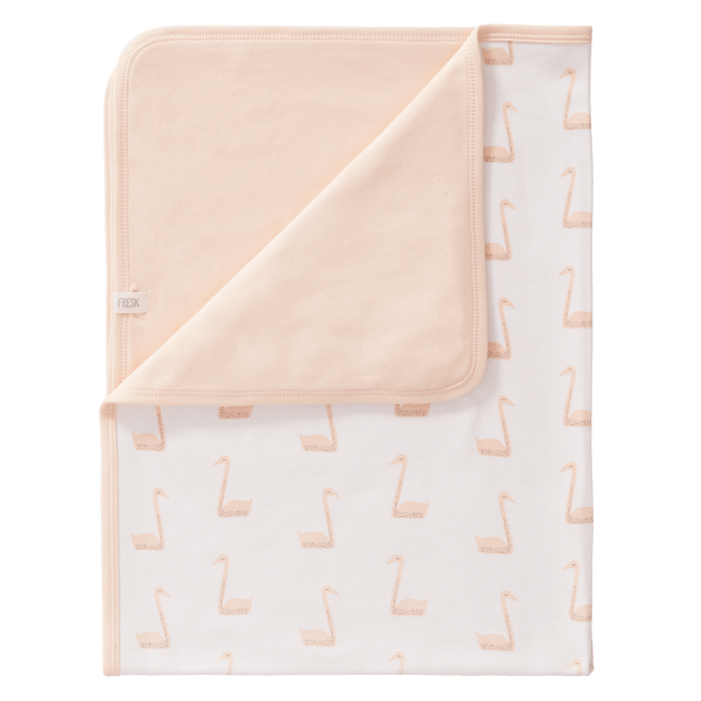 Fresk Wiegdeken Swan Pale Peach koop je bij Babywinkel