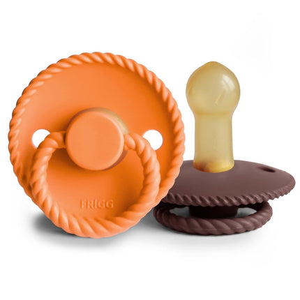 Frigg Fopspeen Maat 2 Rope Maple/Cocoa Latex 2St. - Frigg - Babywinkel - 5715239025834
