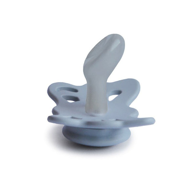 Frigg Speen Maat 1 Butterfly Anatomical Powder Blue Silicone - Frigg - Babywinkel - 5715239018287
