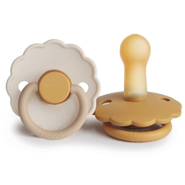 Frigg Speen Maat 1 Daisy Blooming Chamomile/H.Gold Latex 2 - Pack - Frigg - Babywinkel - 5715239214832