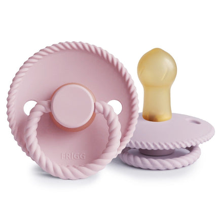 Frigg Speen Maat 1 Rope Baby Pink/Soft Lilac Latex 2 - Pack - Frigg - Babywinkel - 5715239021867