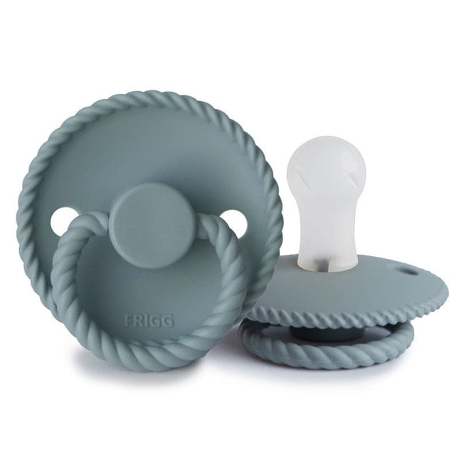 Frigg Speen Maat 1 Rope Stone Blue Silicone - Frigg - Babywinkel - 5715239014081