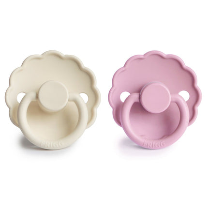 Frigg Speen Maat 2 Daisy Cream/Lupine Silicone 2 - Pack - Frigg - Babywinkel - 5715239026770