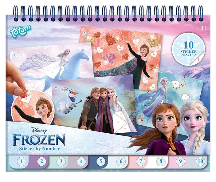 Frozen Knutsel Boek Nummer Stickeren - Babywinkel - 8714274681576