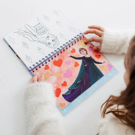 Frozen Knutsel Boek Nummer Stickeren - Babywinkel - 8714274681576