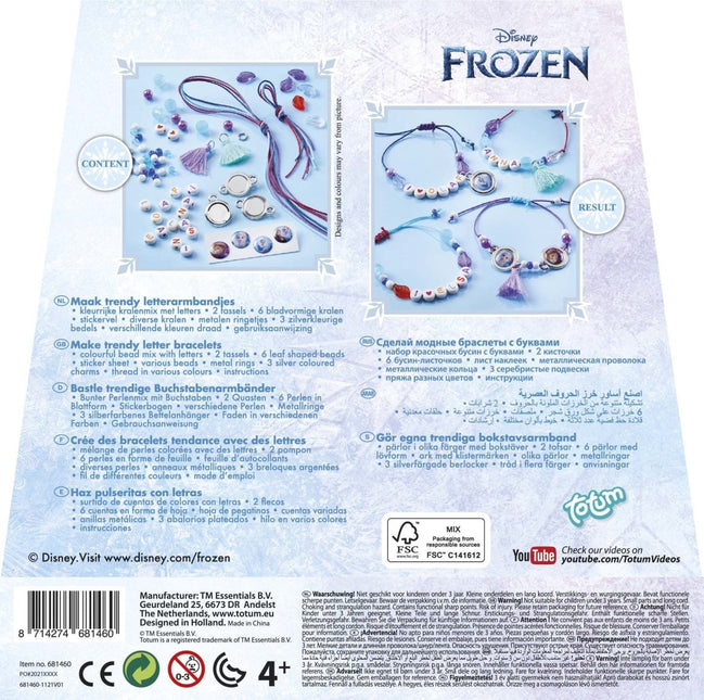 Frozen Letter Armbandjes Maken - Babywinkel - 8714274681460