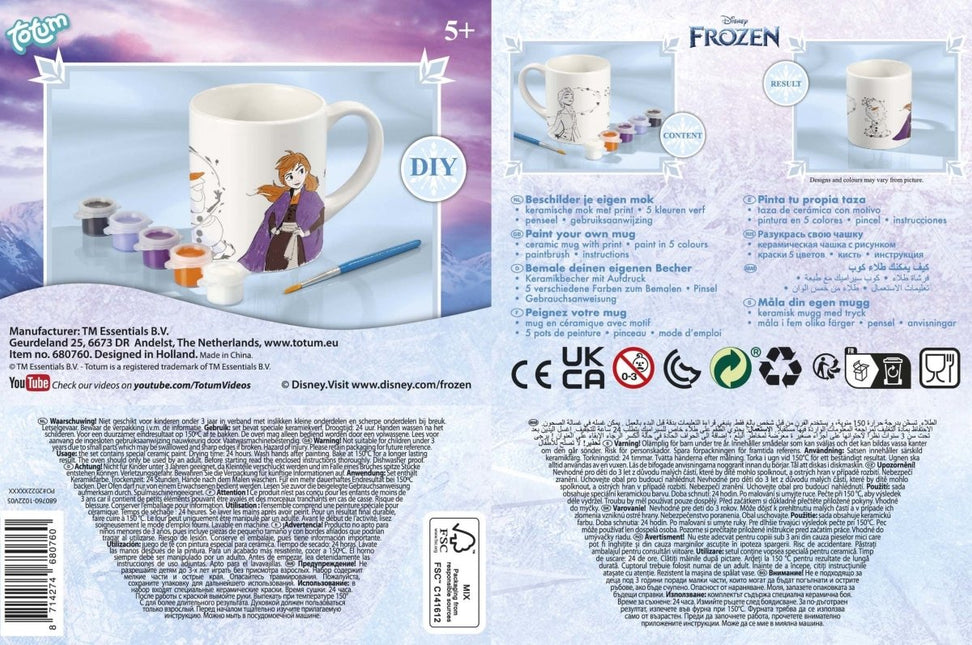 Frozen Mok Maken Set - Babywinkel - 8714274680760