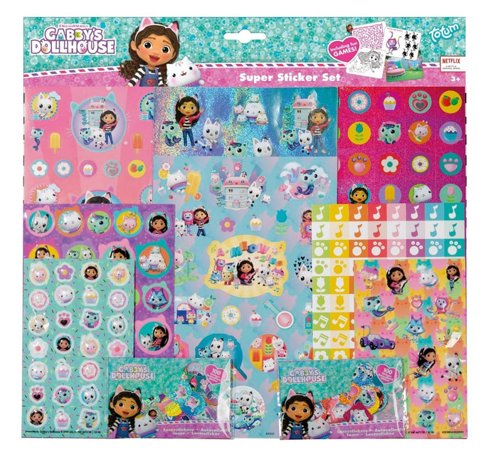 Gabby'S Dollhouse Stickers 7st - Babywinkel - 8714274420380