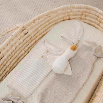 Gebreid boxpakje Soft Beige Melee - Babywinkel - 8721122583173