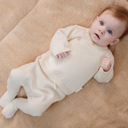Gebreide broek Off White - Babywinkel - 8721122582992