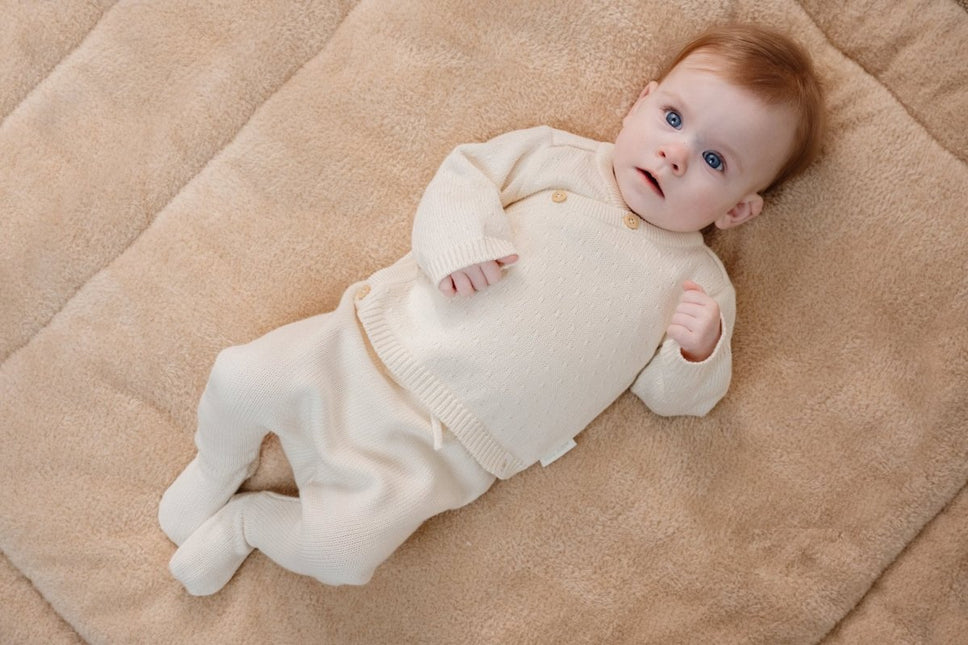Gebreide broek Off White - Babywinkel - 8721122582992