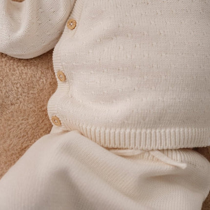 Gebreide broek Off White - Babywinkel - 8721122582992