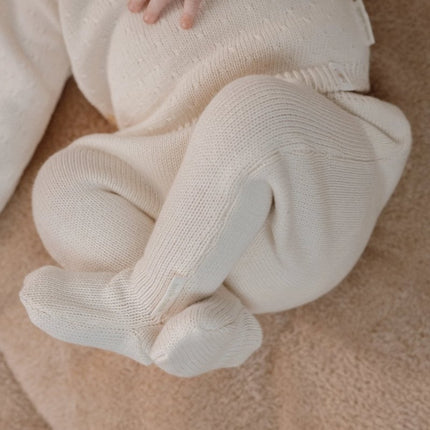 Gebreide broek Off White - Babywinkel - 8721122582992