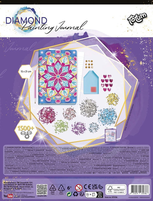 Gekleurde Knutselset Diamond Painting Notitieboek - Babywinkel - 8714274079786