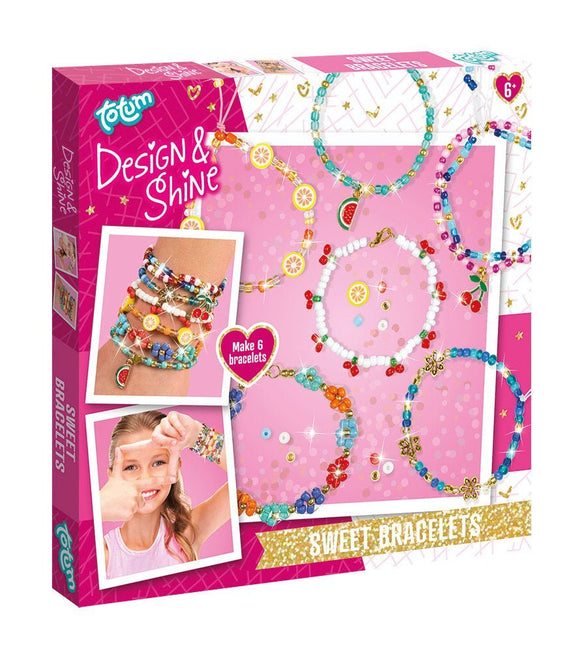 Gekleurde Knutselset Fruit/ Bloemen Armbanden Maken - Babywinkel - 8714274028210