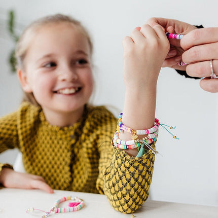 Gekleurde Knutselset Geluksarmbanden Maken - Babywinkel - 8714274028180