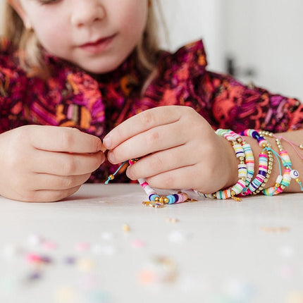 Gekleurde Knutselset Geluksarmbanden Maken - Babywinkel - 8714274028180