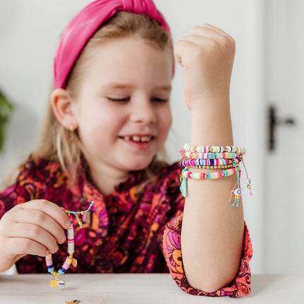Gekleurde Knutselset Geluksarmbanden Maken - Babywinkel - 8714274028180