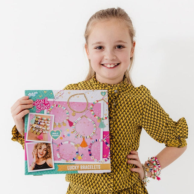 Gekleurde Knutselset Geluksarmbanden Maken - Babywinkel - 8714274028180