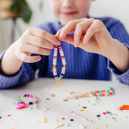 Gekleurde Knutselset Geluksarmbanden Maken - Babywinkel - 8714274028180