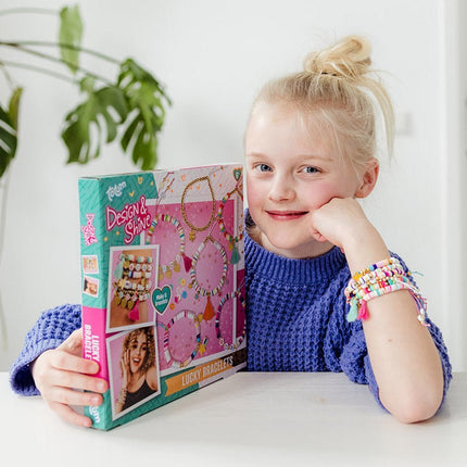 Gekleurde Knutselset Geluksarmbanden Maken - Babywinkel - 8714274028180