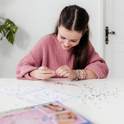 Gekleurde Knutselset Kralen Armbanden Maken - Babywinkel - 8714274028234